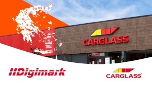 banner with carglass and map